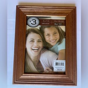 Solid Wood 5 x 7, 13 x 18 cm Photo Picture Frame Brown Eisel NEW Glass